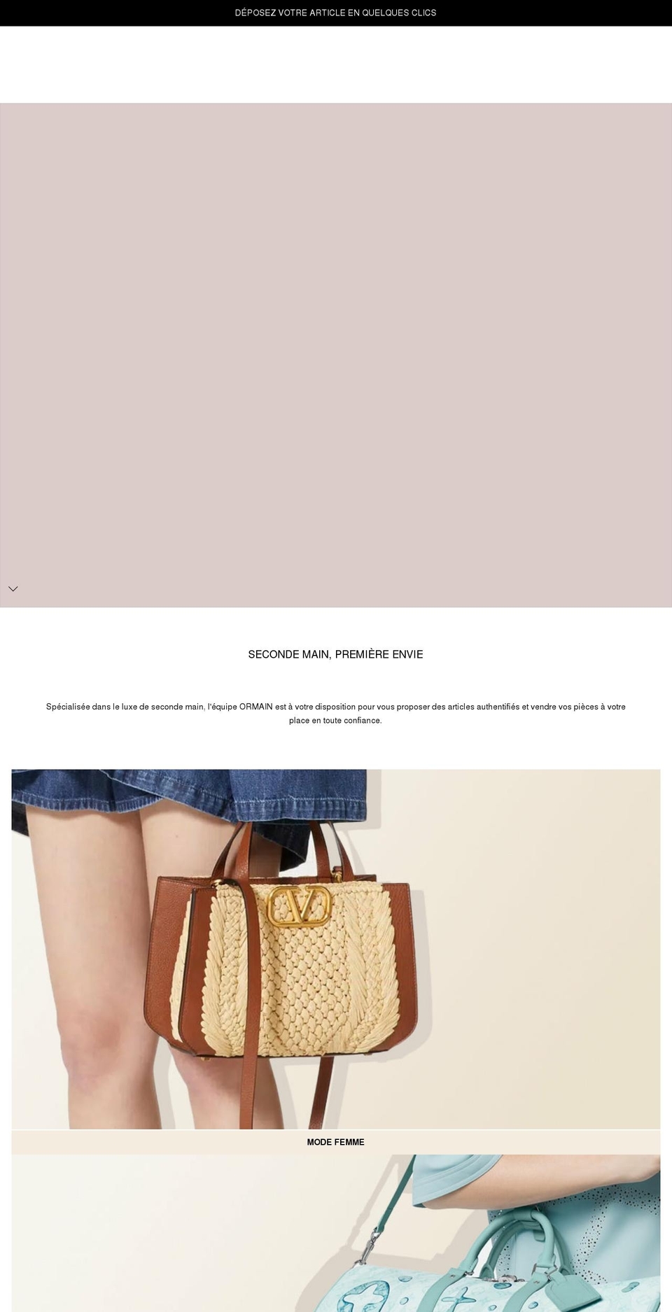 ormain.com shopify website screenshot