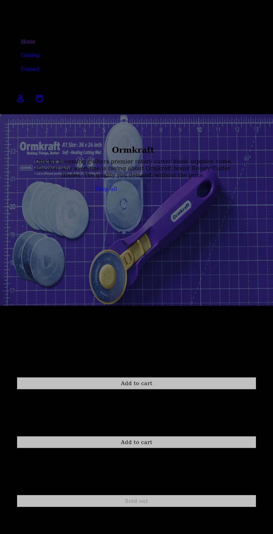 ormkraft.com shopify website screenshot