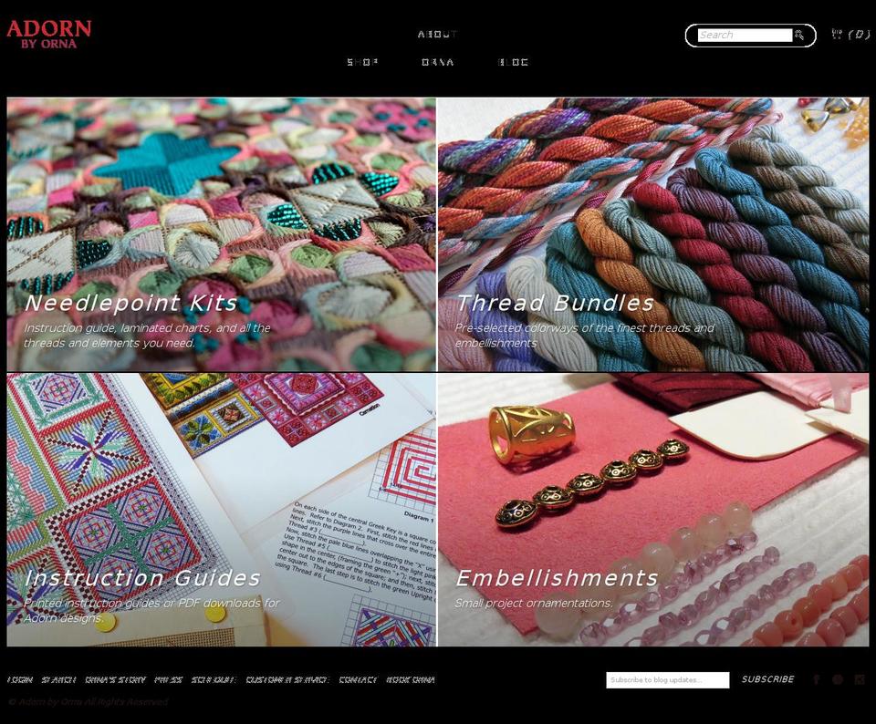 adorn-theme Shopify theme site example ornadesign.com