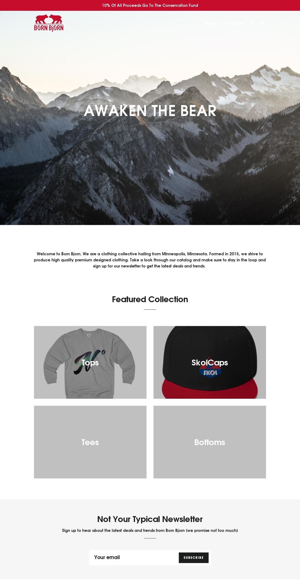 ornbjorn.com shopify website screenshot