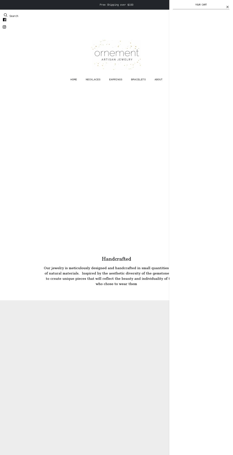 ornementjewelry.com shopify website screenshot