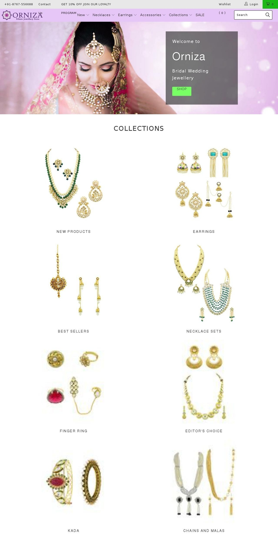 ornisa.com shopify website screenshot