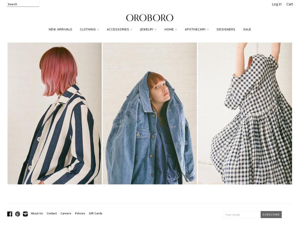 oroborostore.com shopify website screenshot