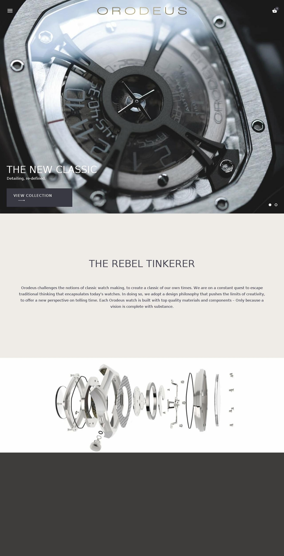 orodeus.com shopify website screenshot