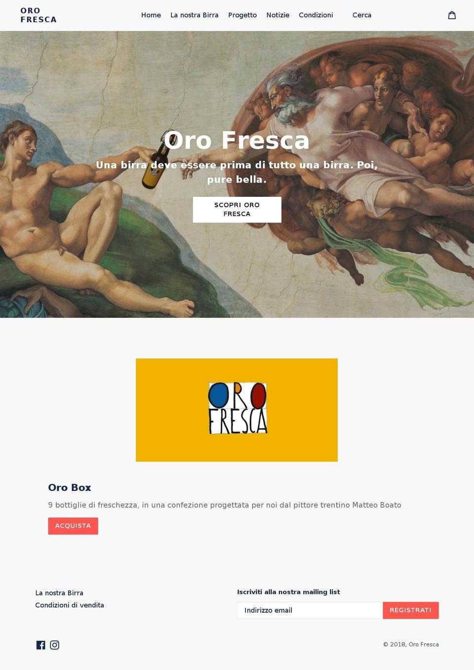 orofresca.com — Shopify storefront screenshot
