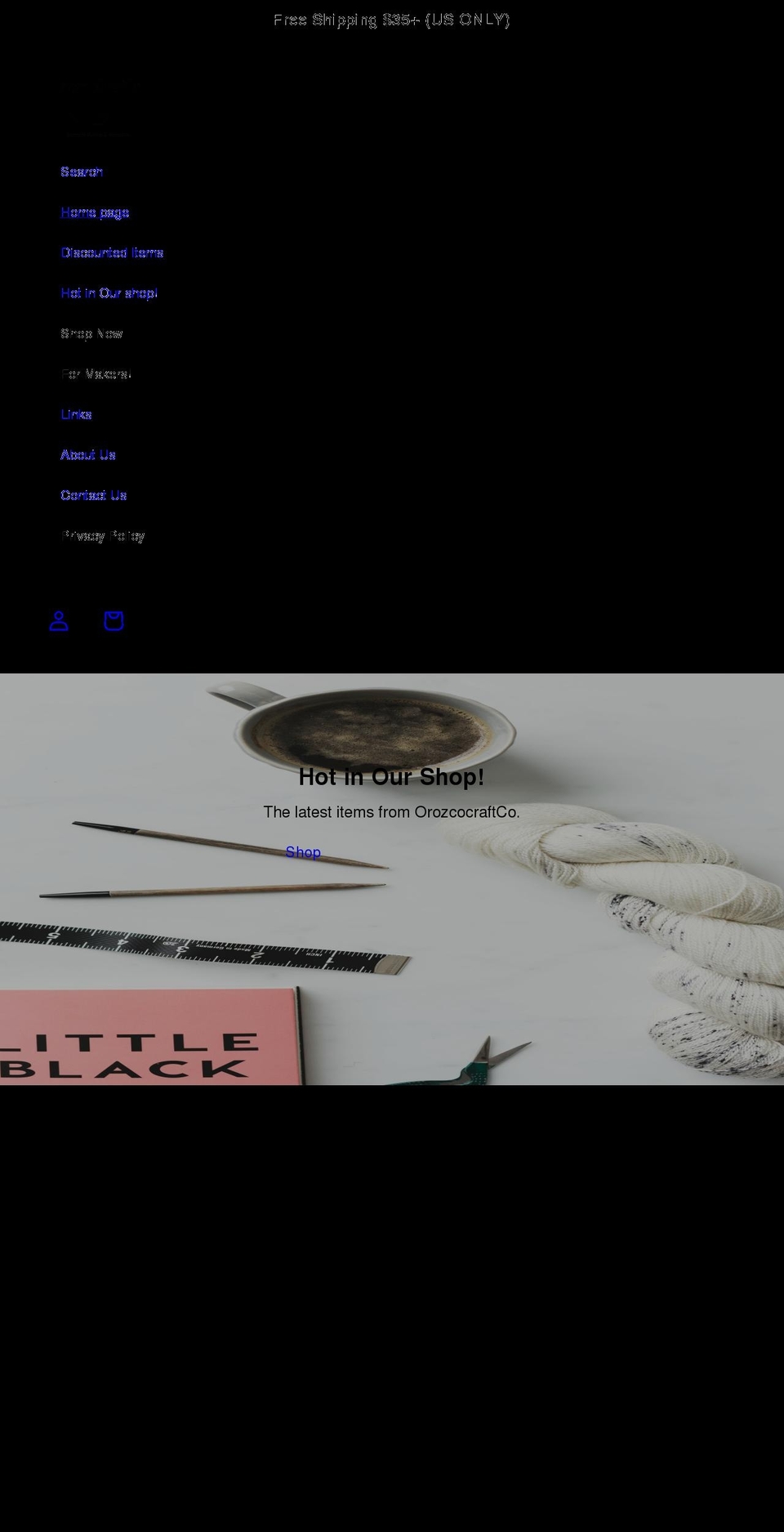 orozcocraftco.com shopify website screenshot