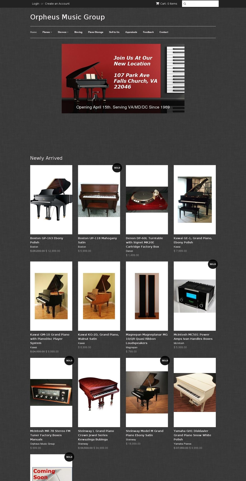 Apolo | Copy of minimal Shopify theme site example orpheuspiano.com