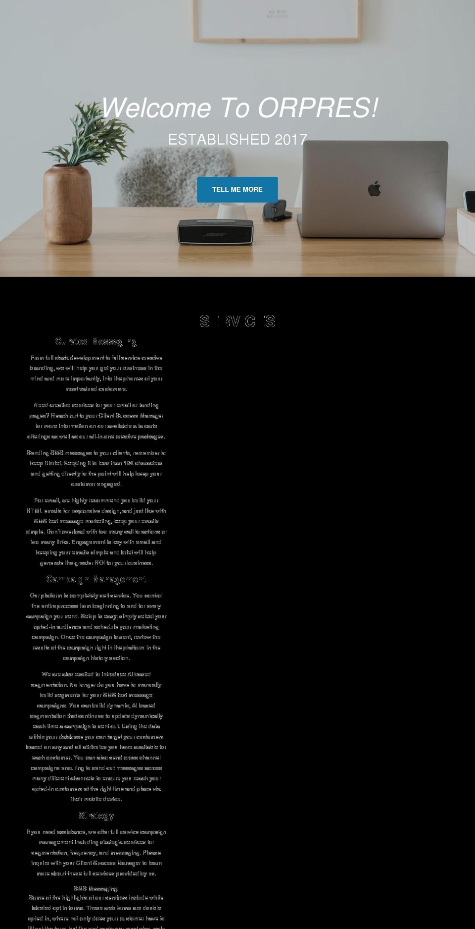 orpres.com — Shopify storefront screenshot