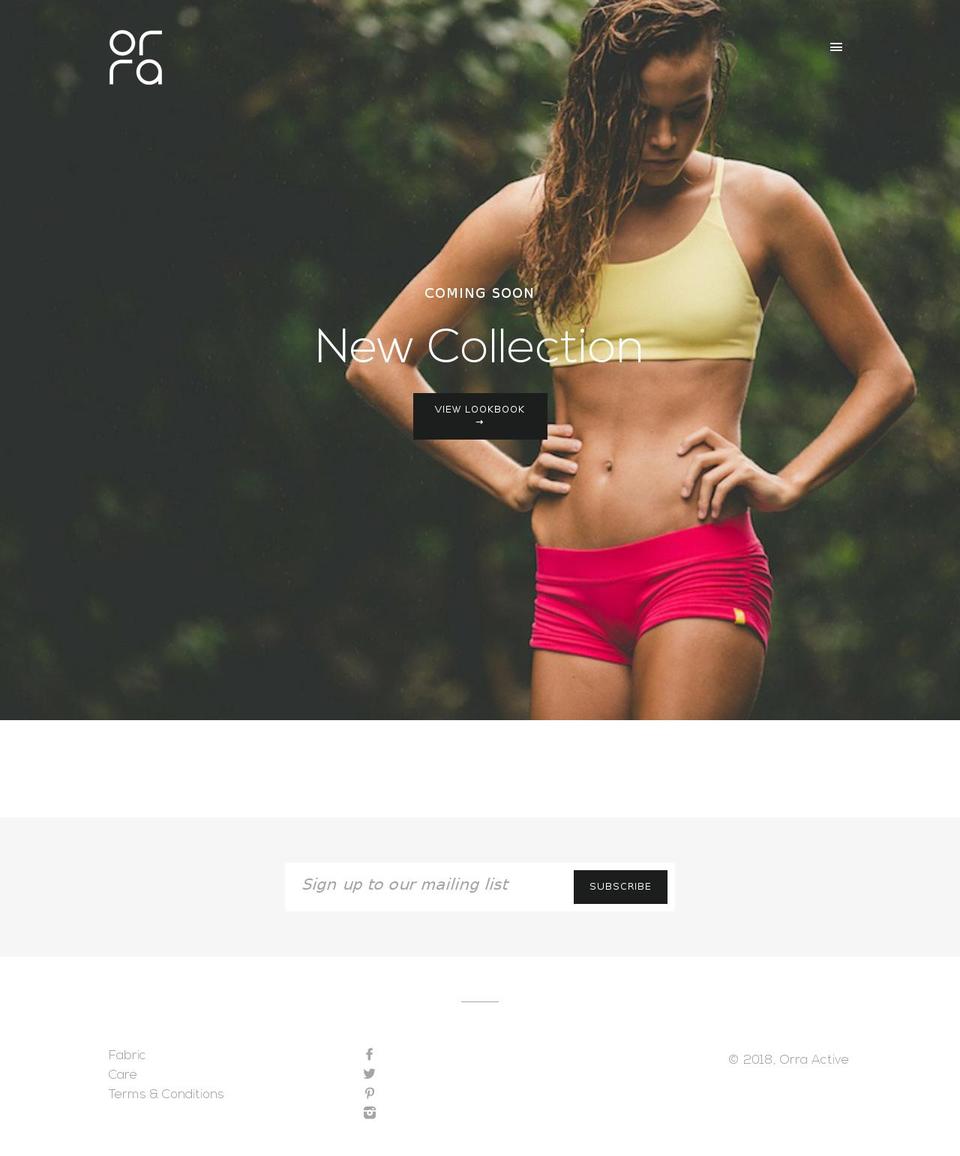 orraactive.com — Shopify storefront screenshot
