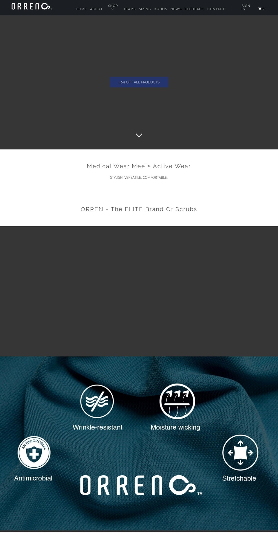 orrenwear.com — Shopify storefront screenshot