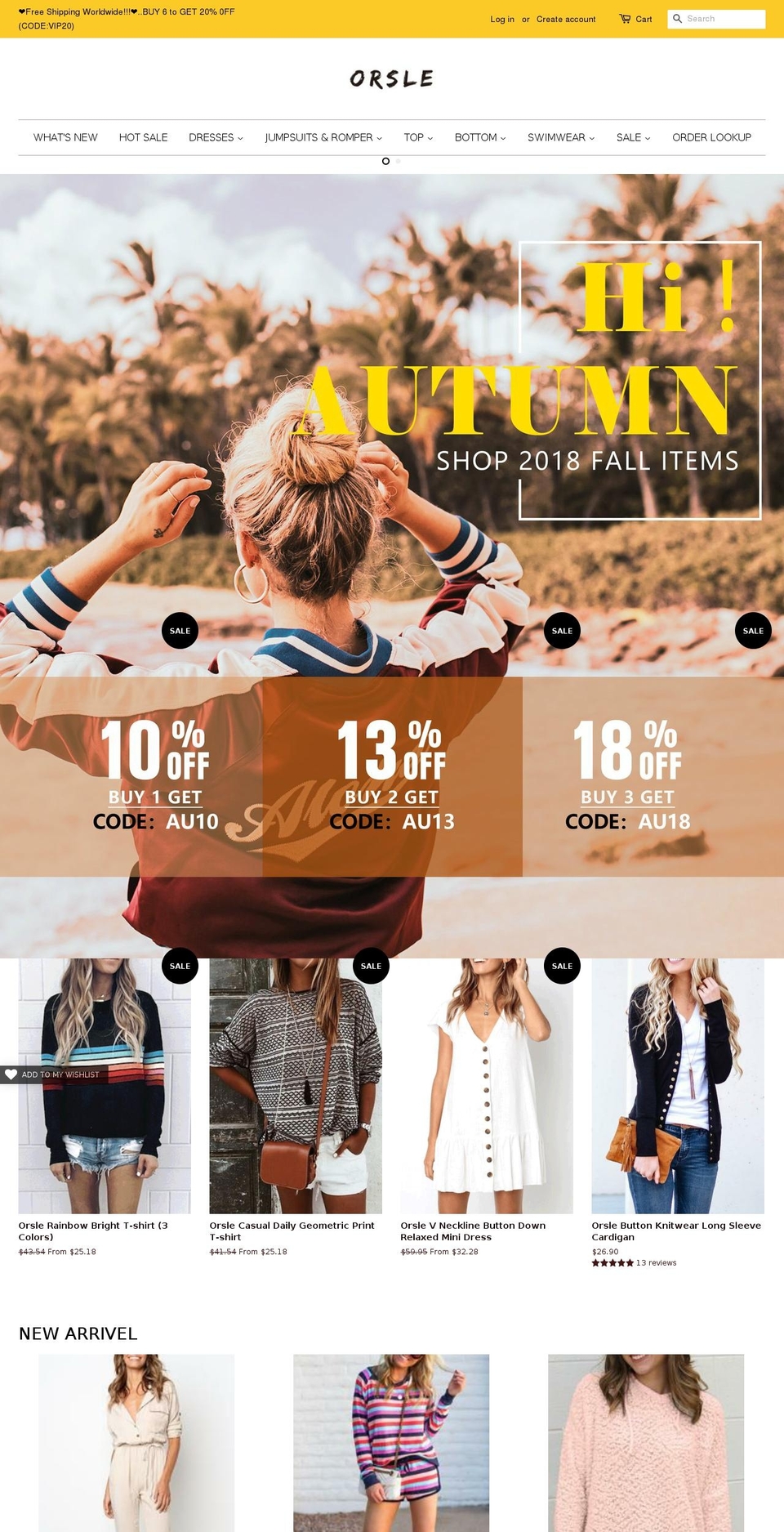 orsle.com — Shopify storefront screenshot