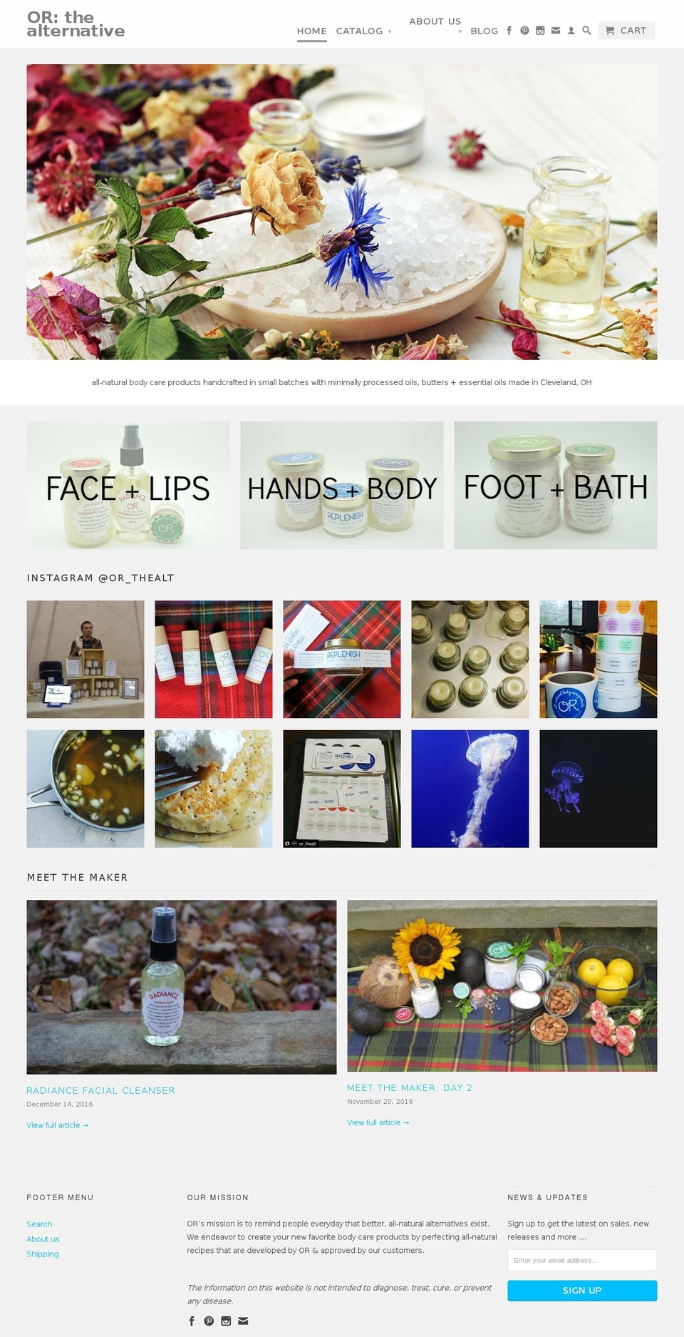orthealternative.com shopify website screenshot