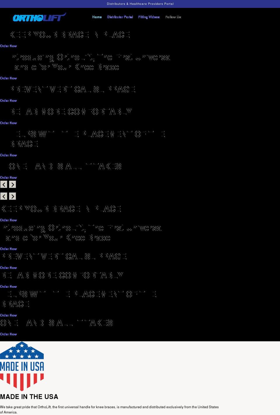 ortho-lift.com shopify website screenshot