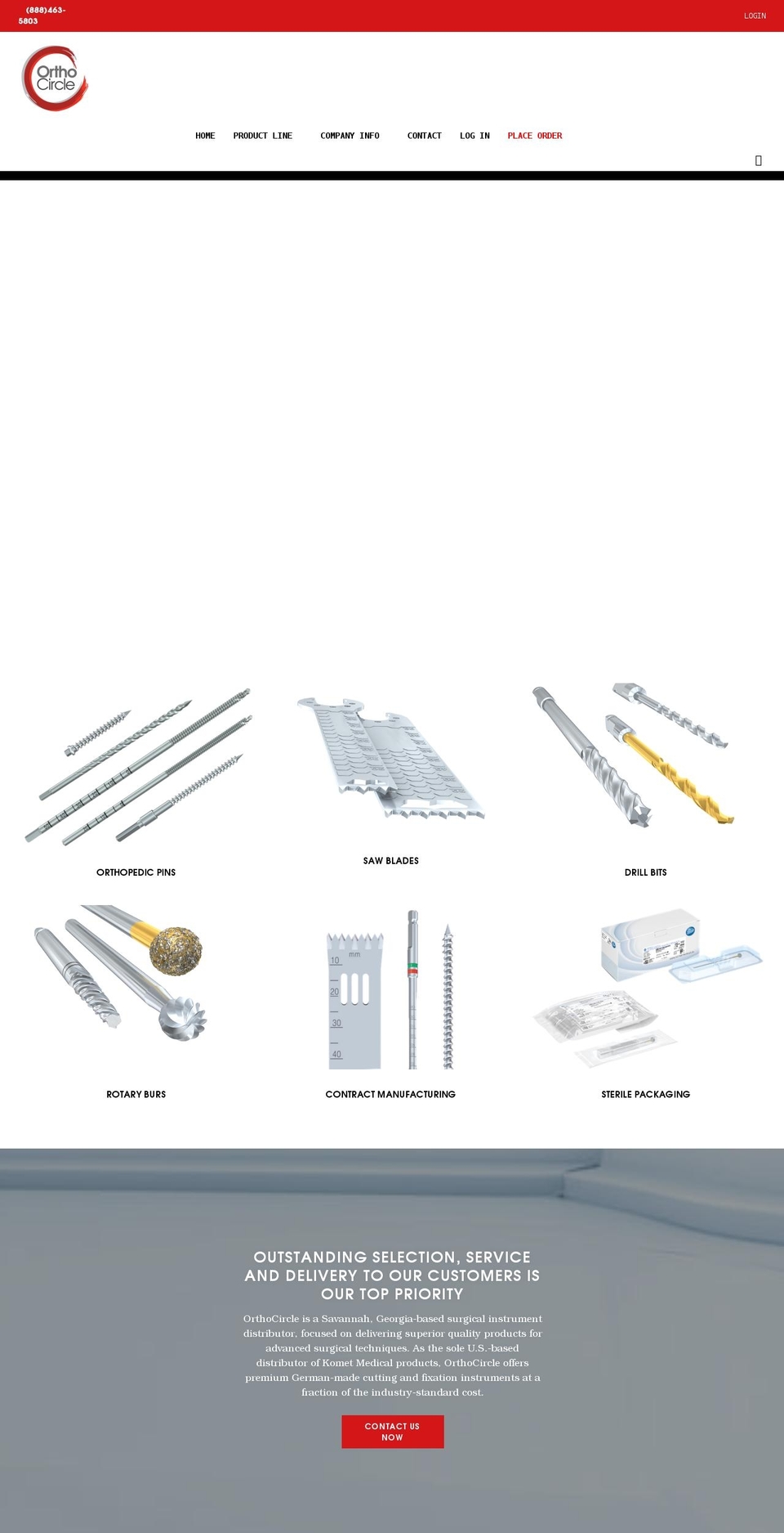 orthocircle.com shopify website screenshot