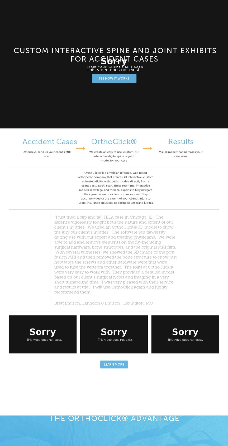orthoclick.com — Shopify storefront screenshot