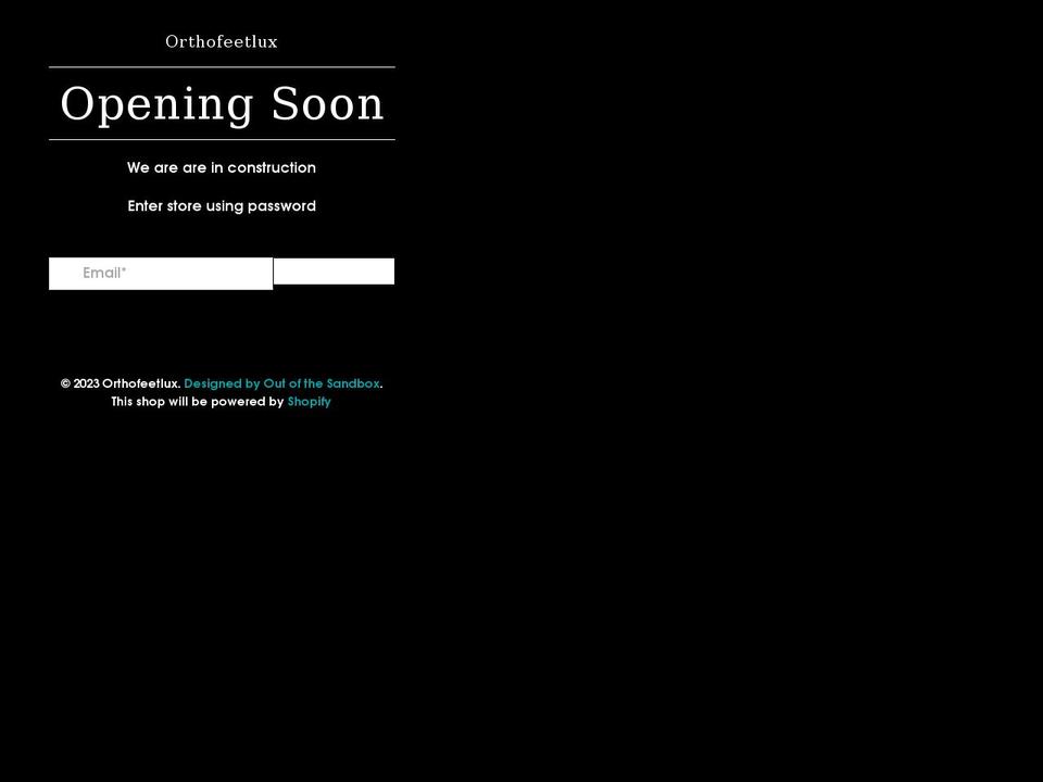 orthofeetlux.com shopify website screenshot