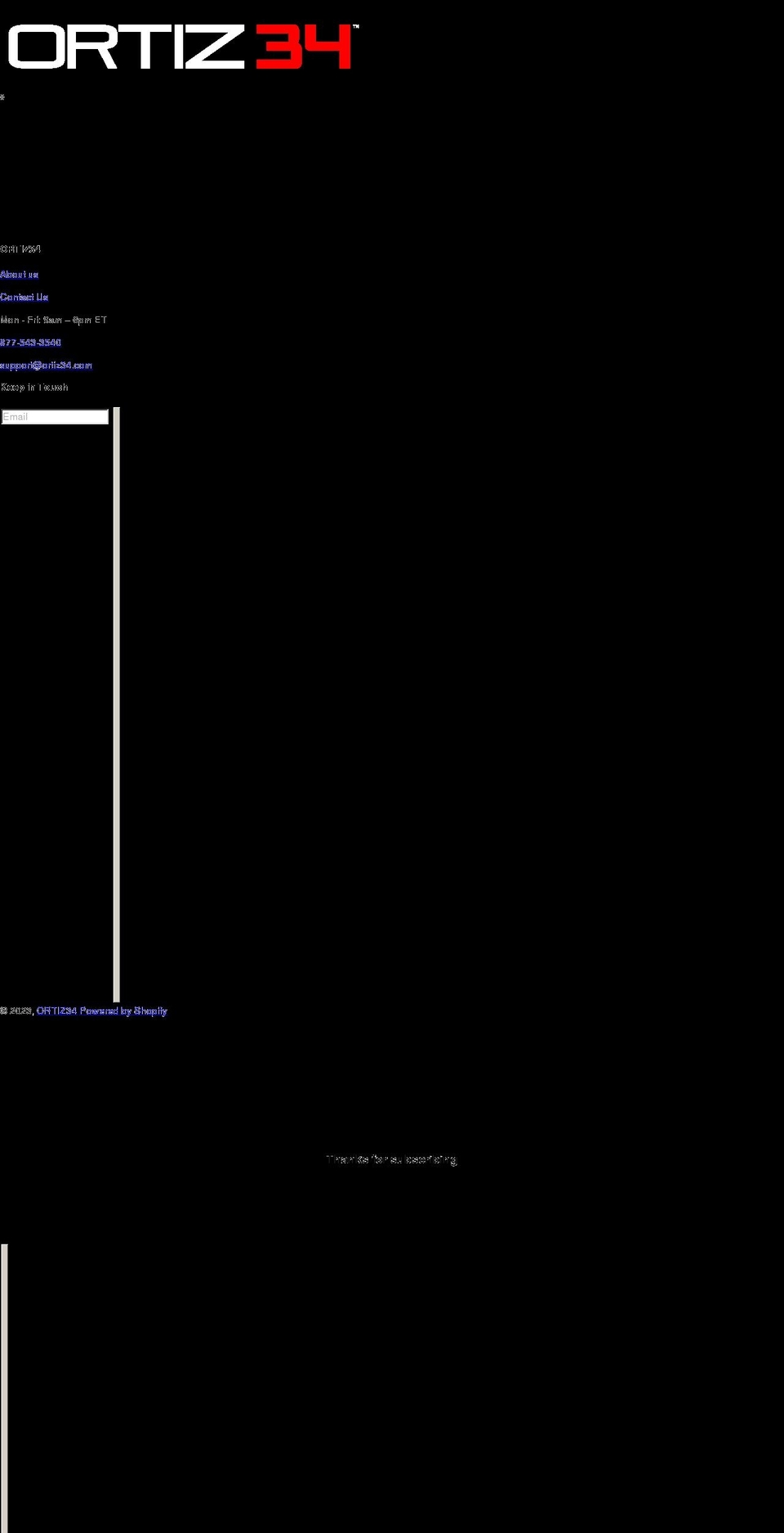 ortiz34.com shopify website screenshot