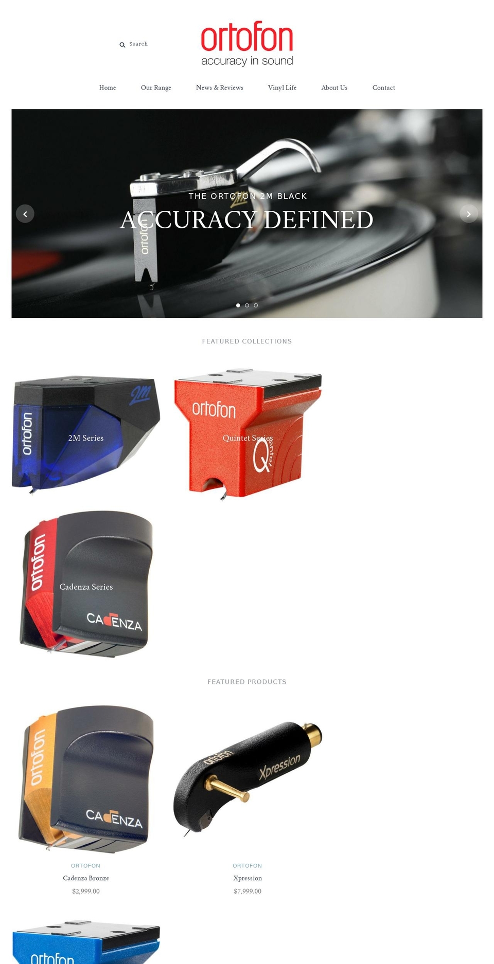 ortofonhifi.com.au shopify website screenshot