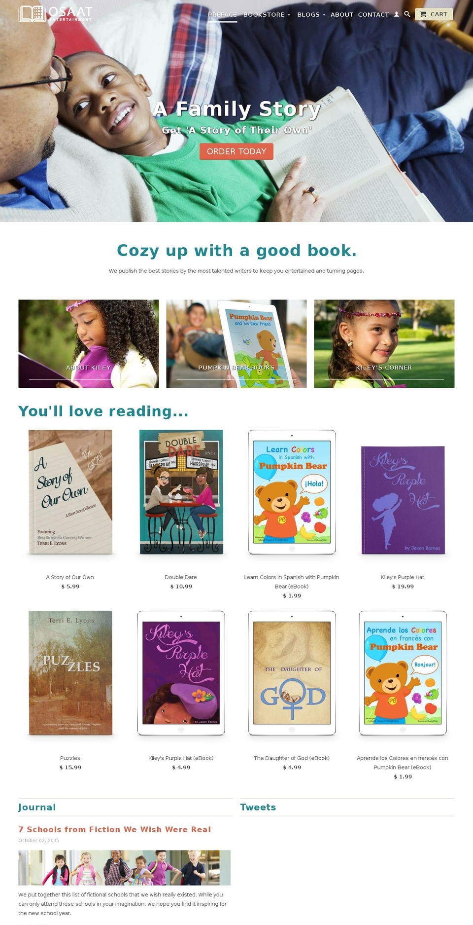 osaatent.com shopify website screenshot