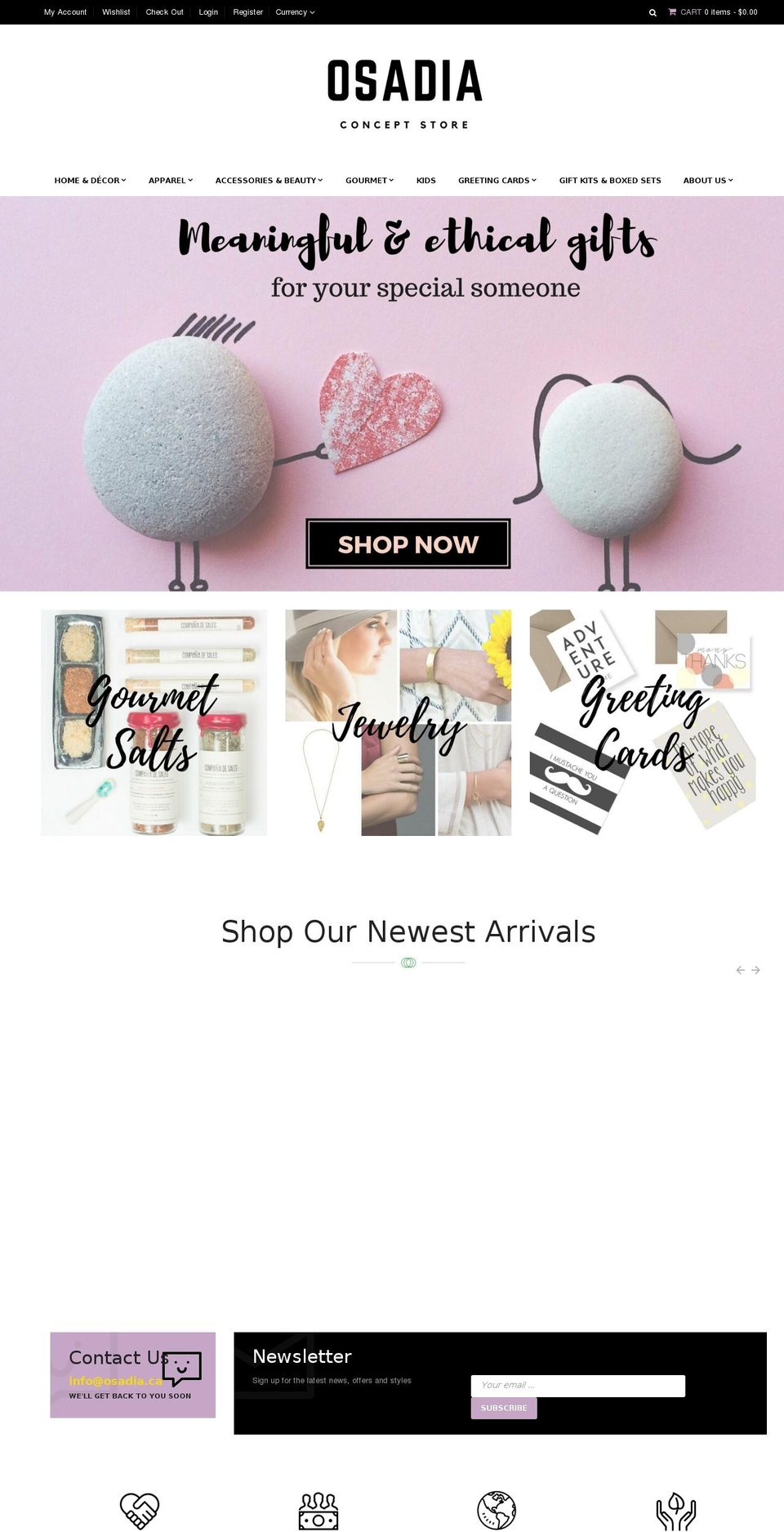 osadiastore.com — Shopify storefront screenshot