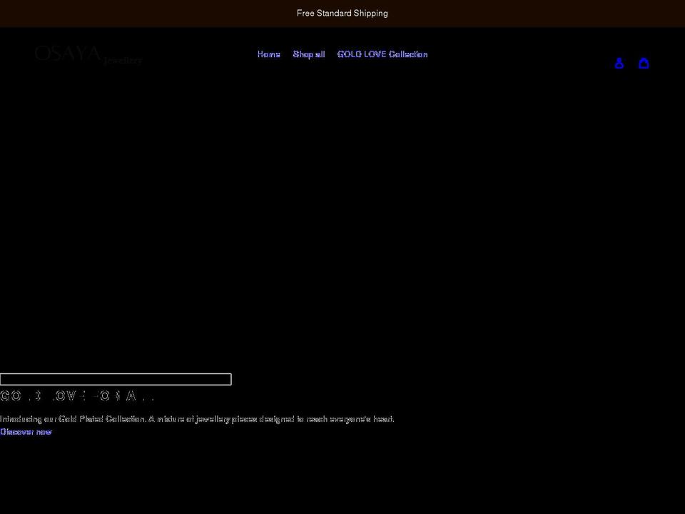 osayajewellery.com shopify website screenshot