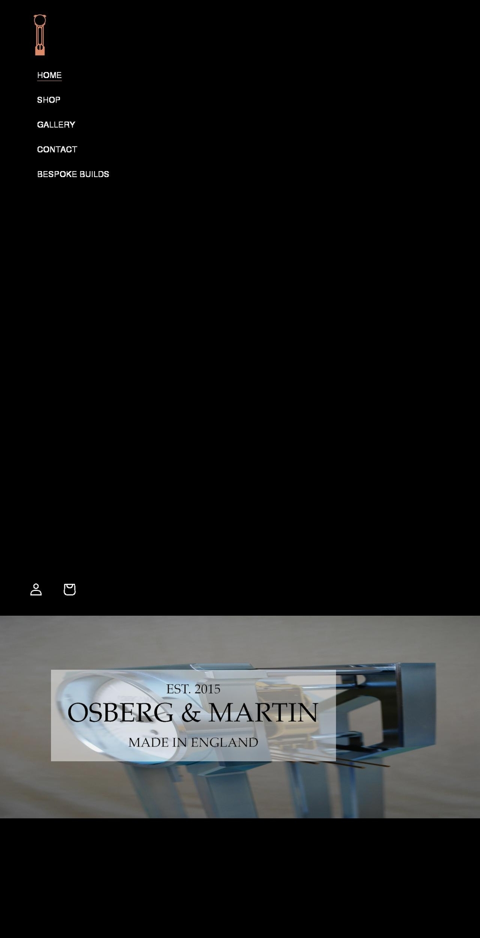 osbergandmartin.com shopify website screenshot