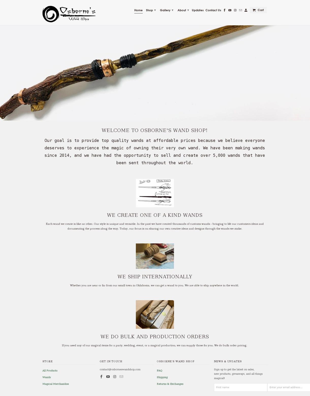 osborneswandshop.com shopify website screenshot