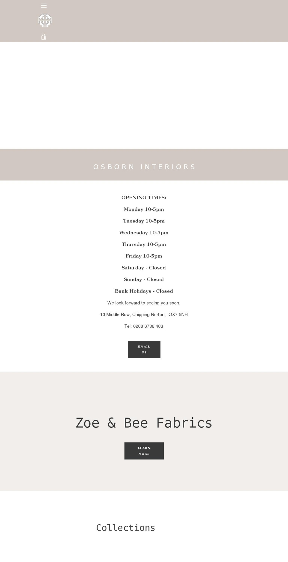 osborninteriors.com shopify website screenshot
