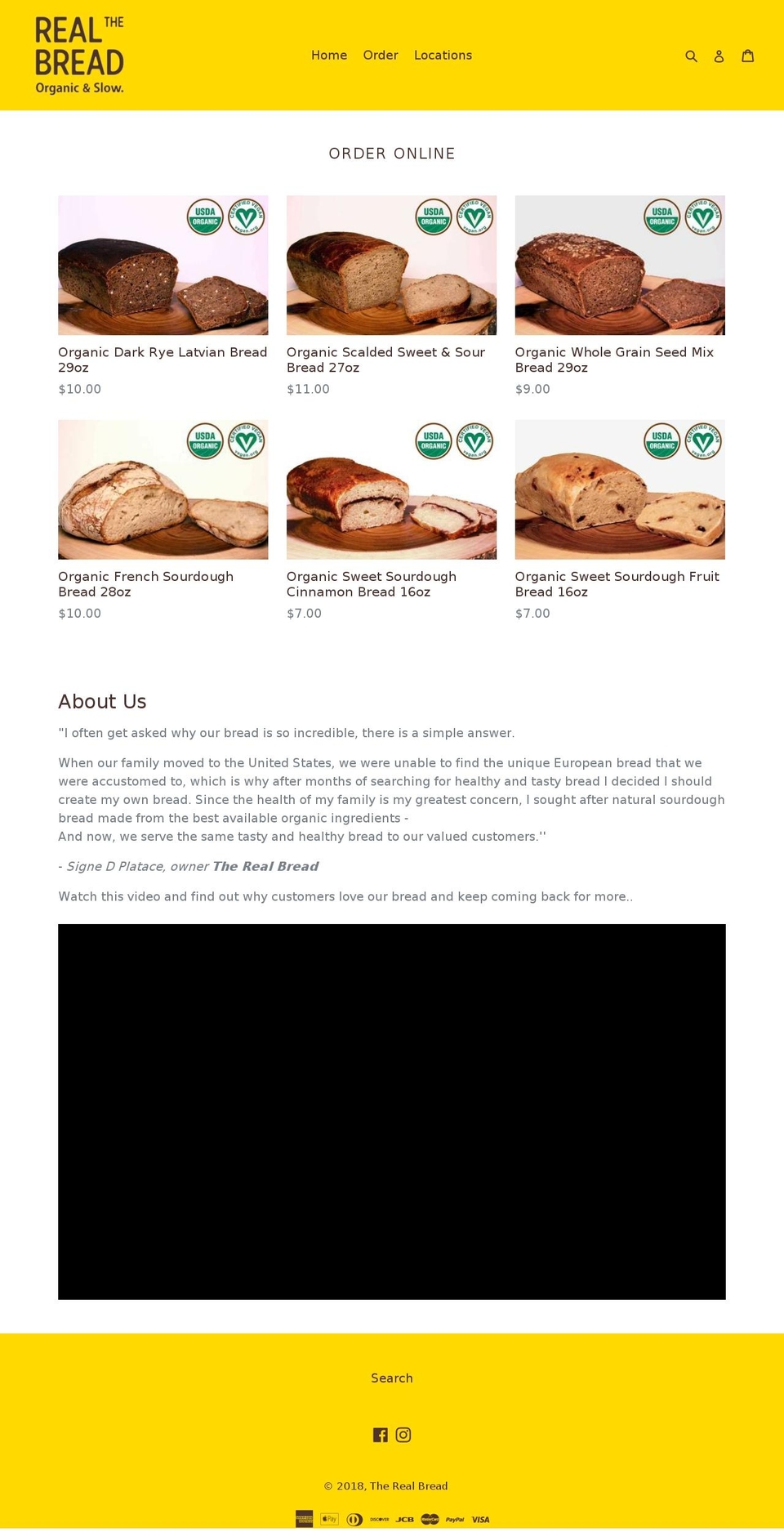 osbread.com — Shopify storefront screenshot