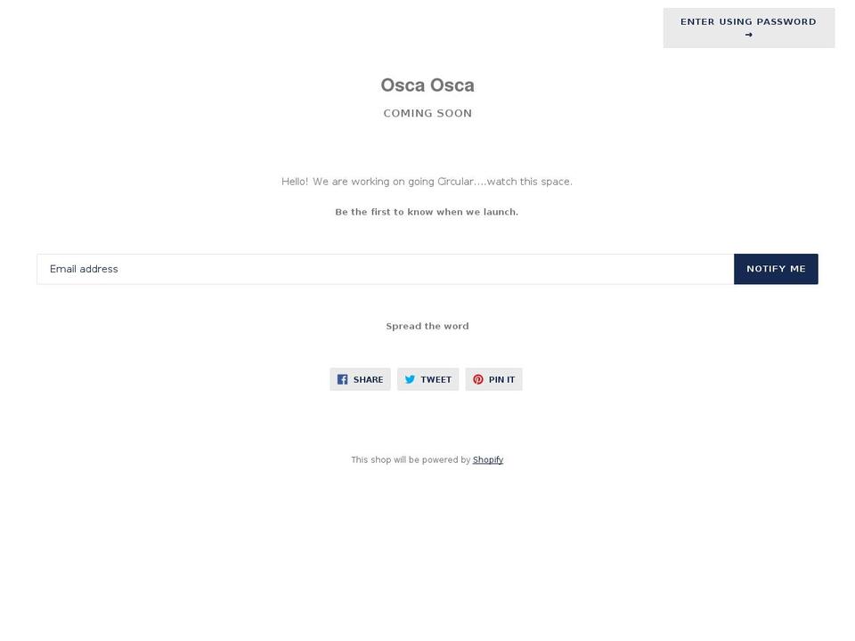 oscaosca.com shopify website screenshot