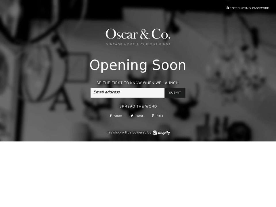 oscarandcompany.com — Shopify storefront screenshot