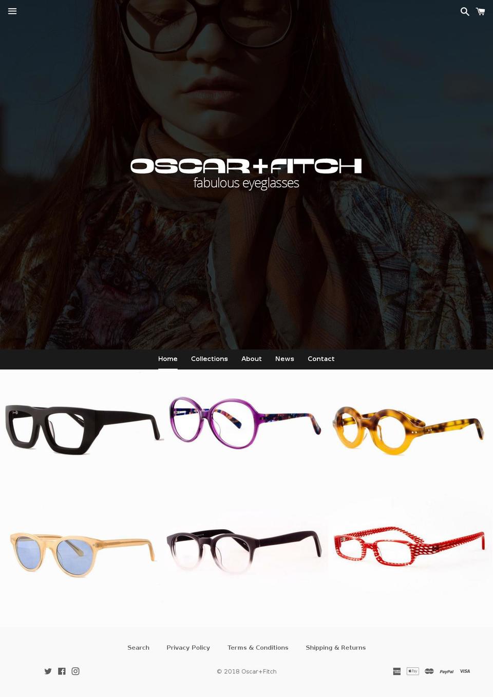 oscarandfitch.com shopify website screenshot