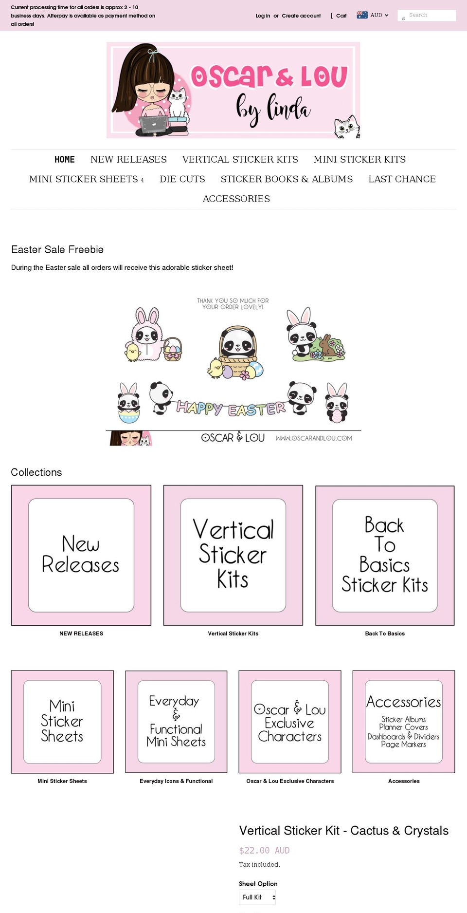 oscarandlou.com — Shopify storefront screenshot