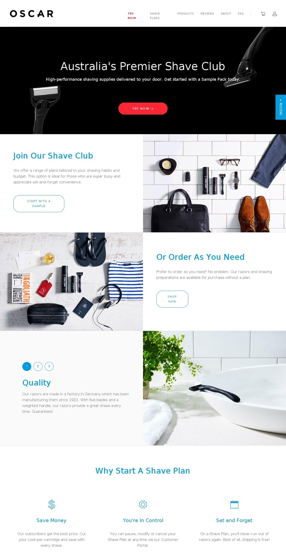 oscarrazor.com shopify website screenshot