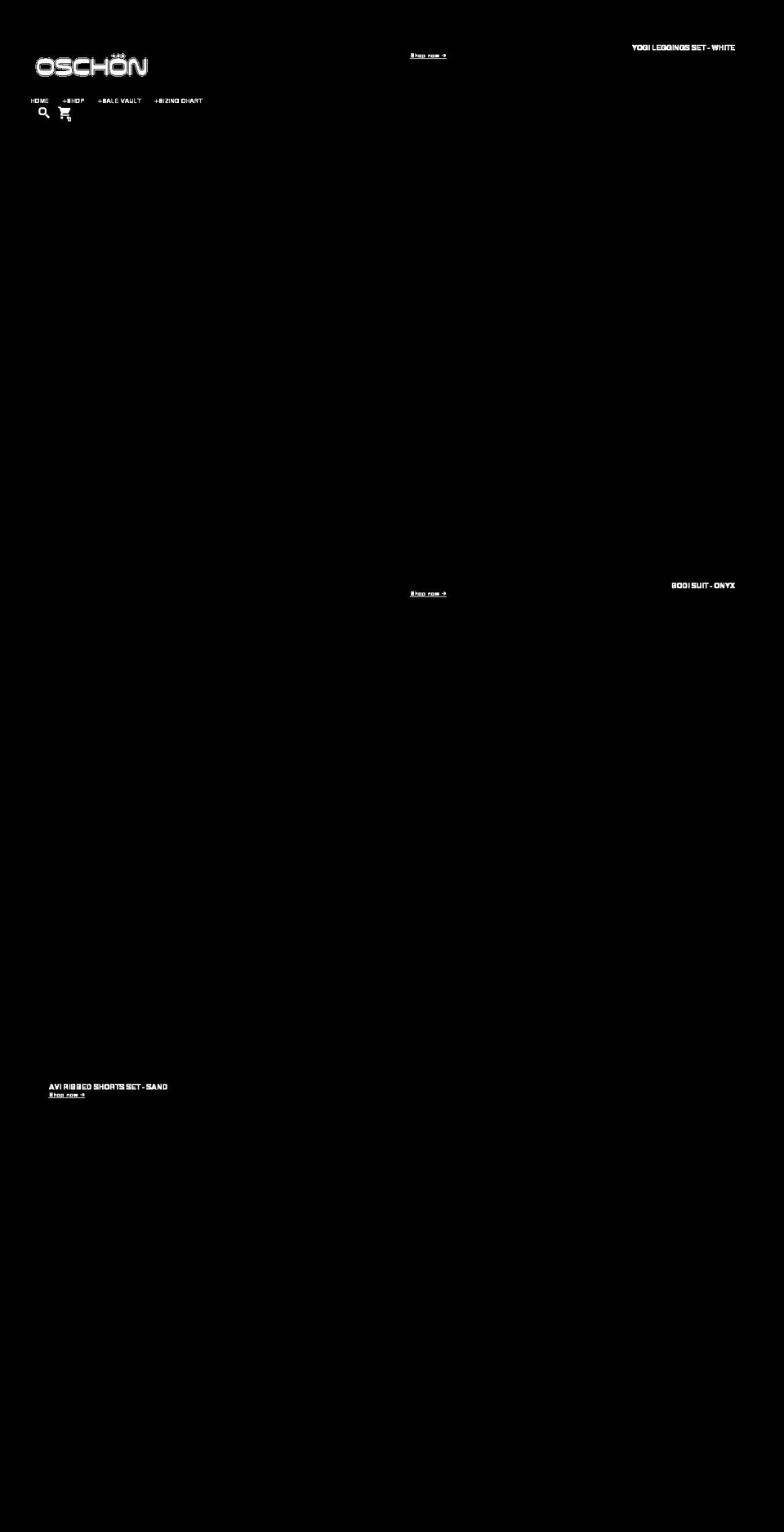 oschon.com shopify website screenshot