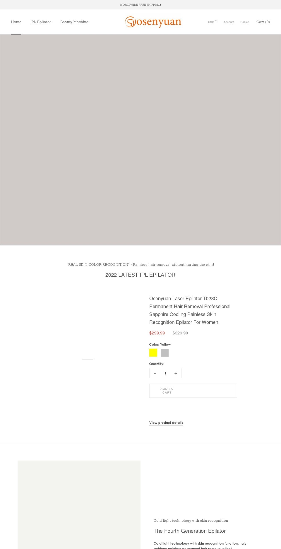 osenyuan.com shopify website screenshot