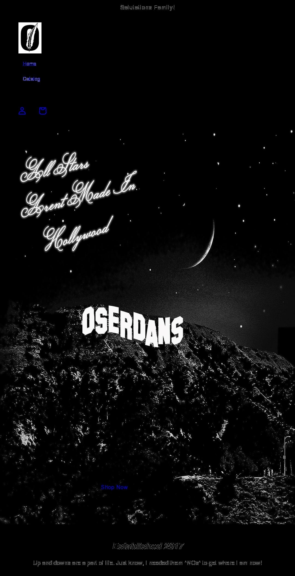 oserdans.com — Shopify storefront screenshot