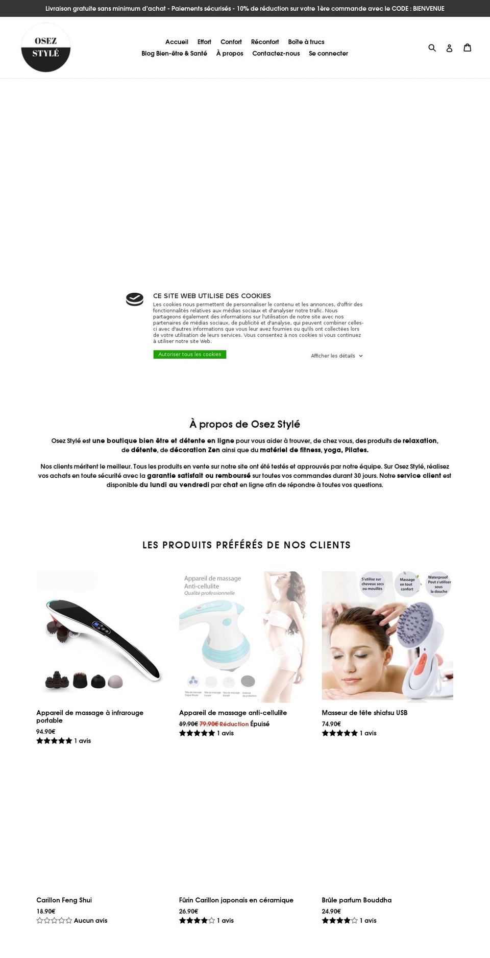 osezstyle.com — Shopify storefront screenshot
