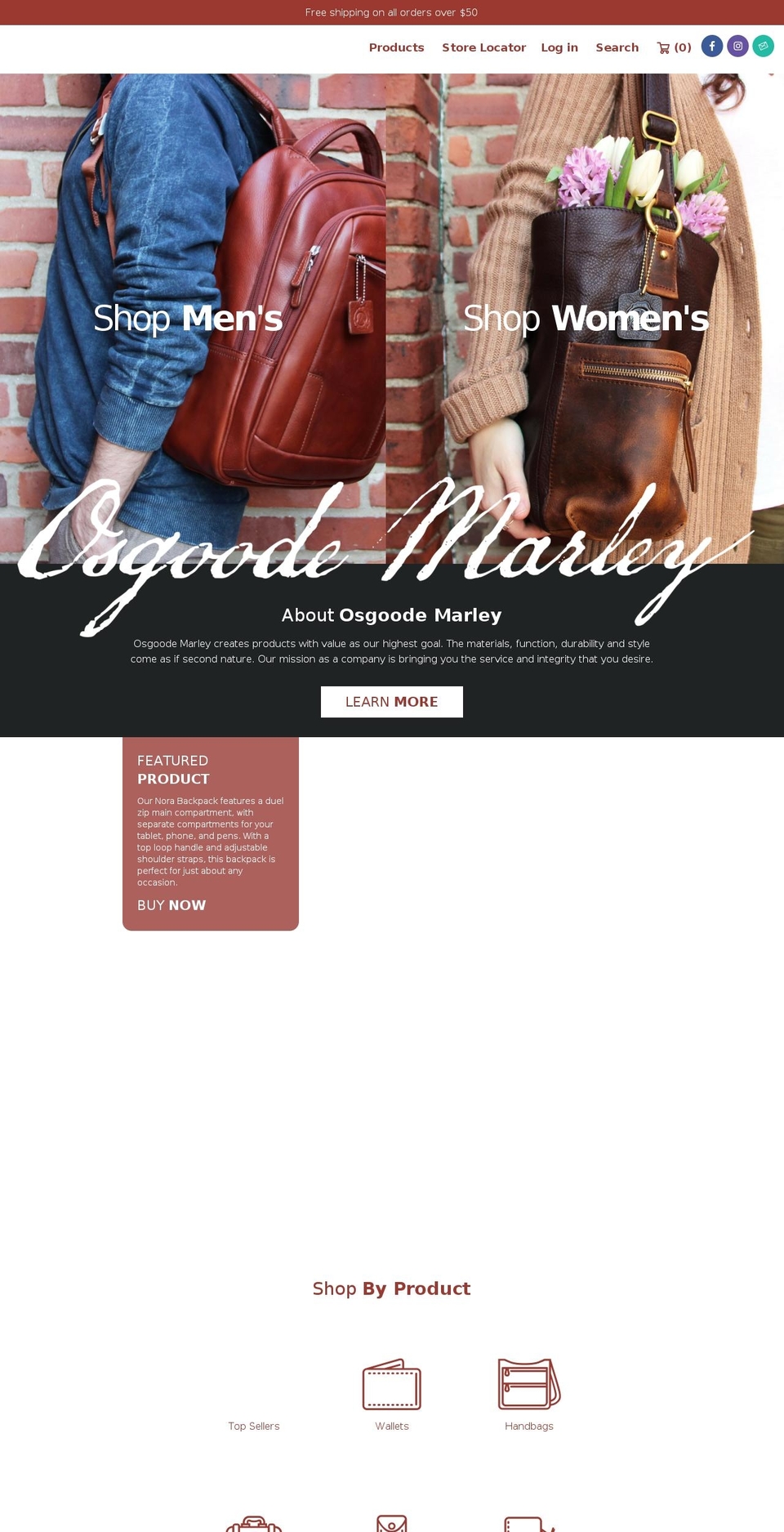 Showcase Shopify theme site example osgoodemarley.com