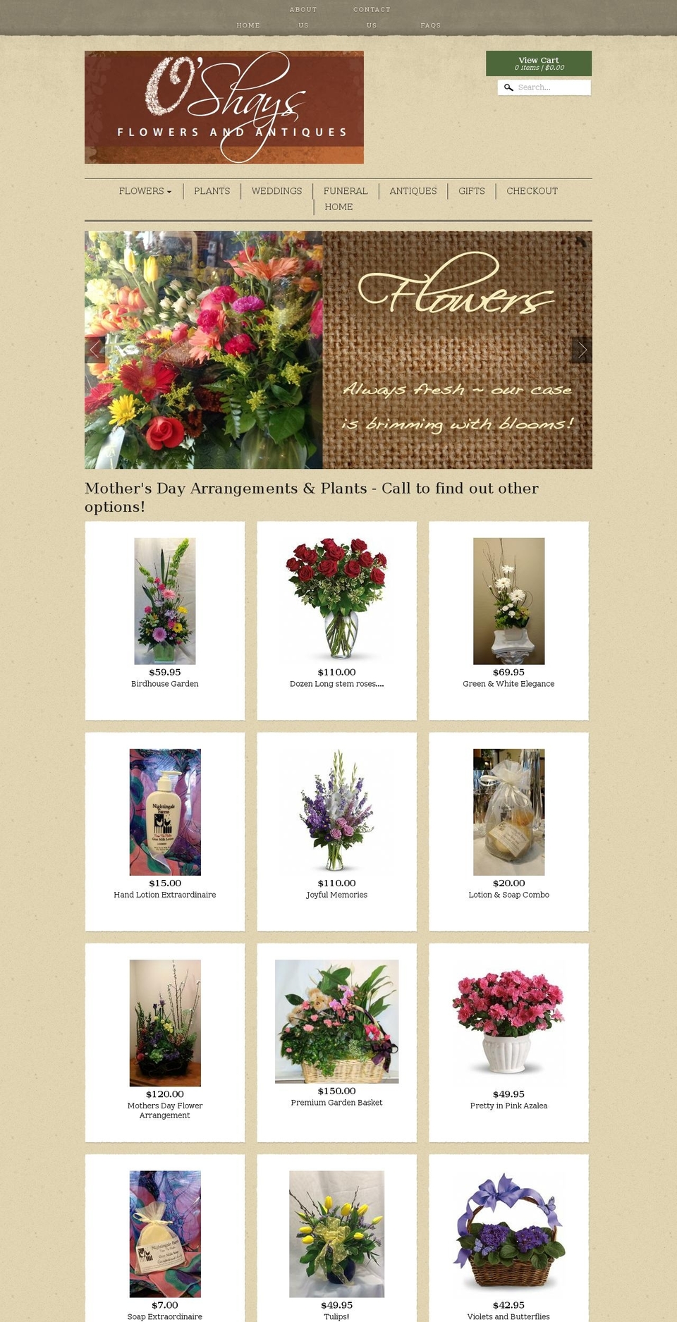 oshays.com shopify website screenshot