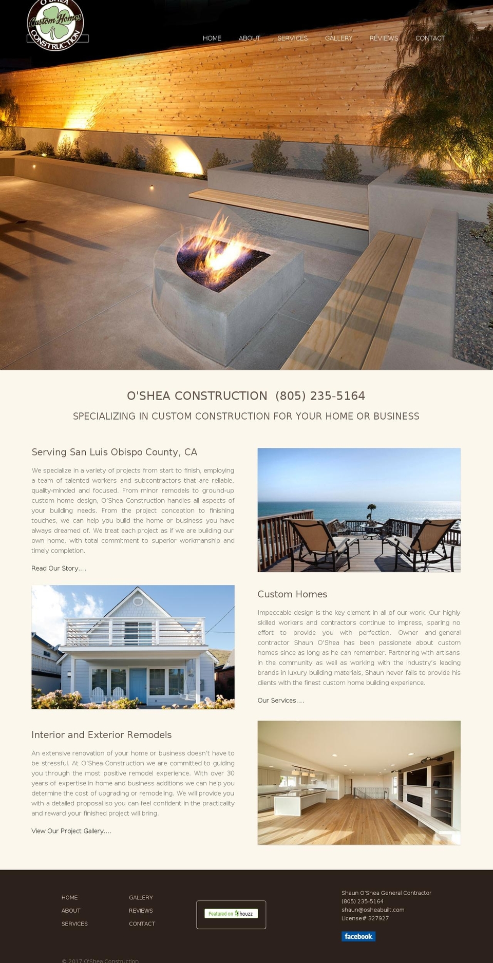 osheabuilt.com shopify website screenshot