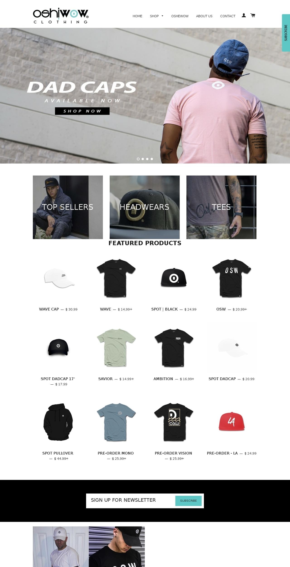oshiwow.com shopify website screenshot