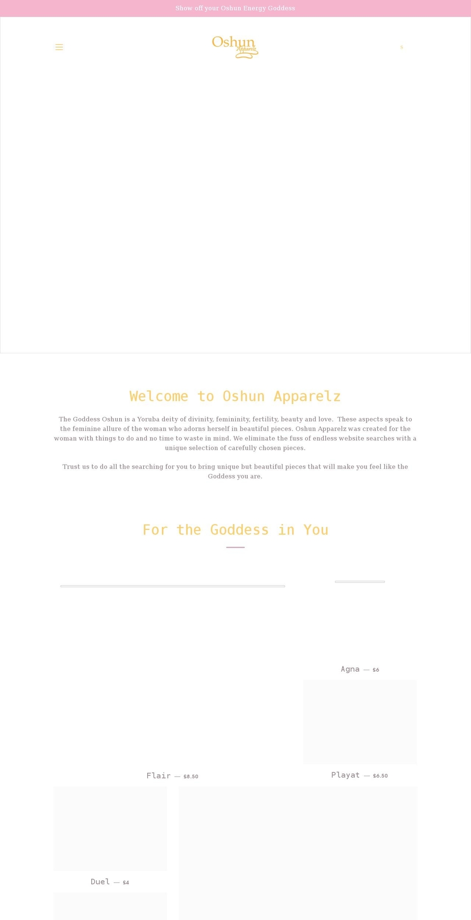 oshunapparelz.co.uk shopify website screenshot