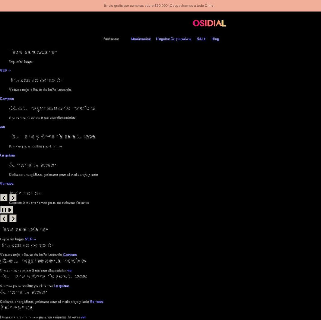 osidial.com shopify website screenshot