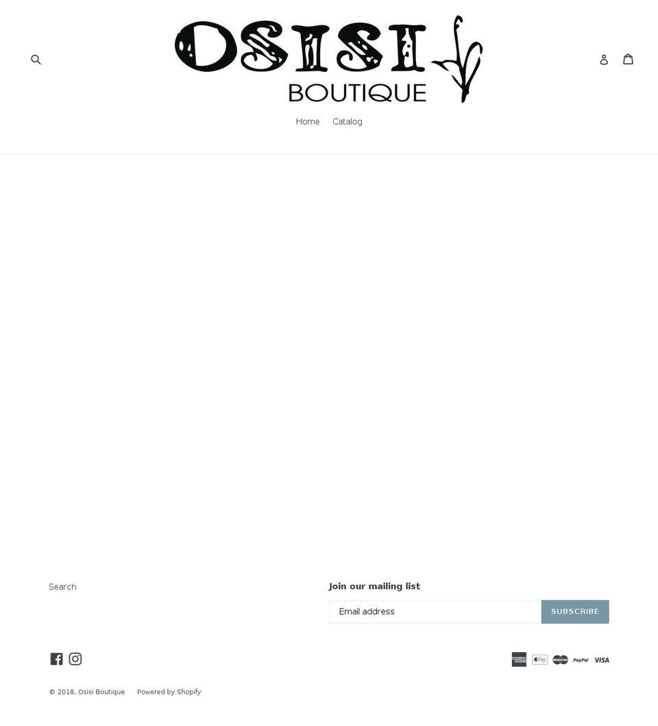 osisiboutique.com — Shopify storefront screenshot