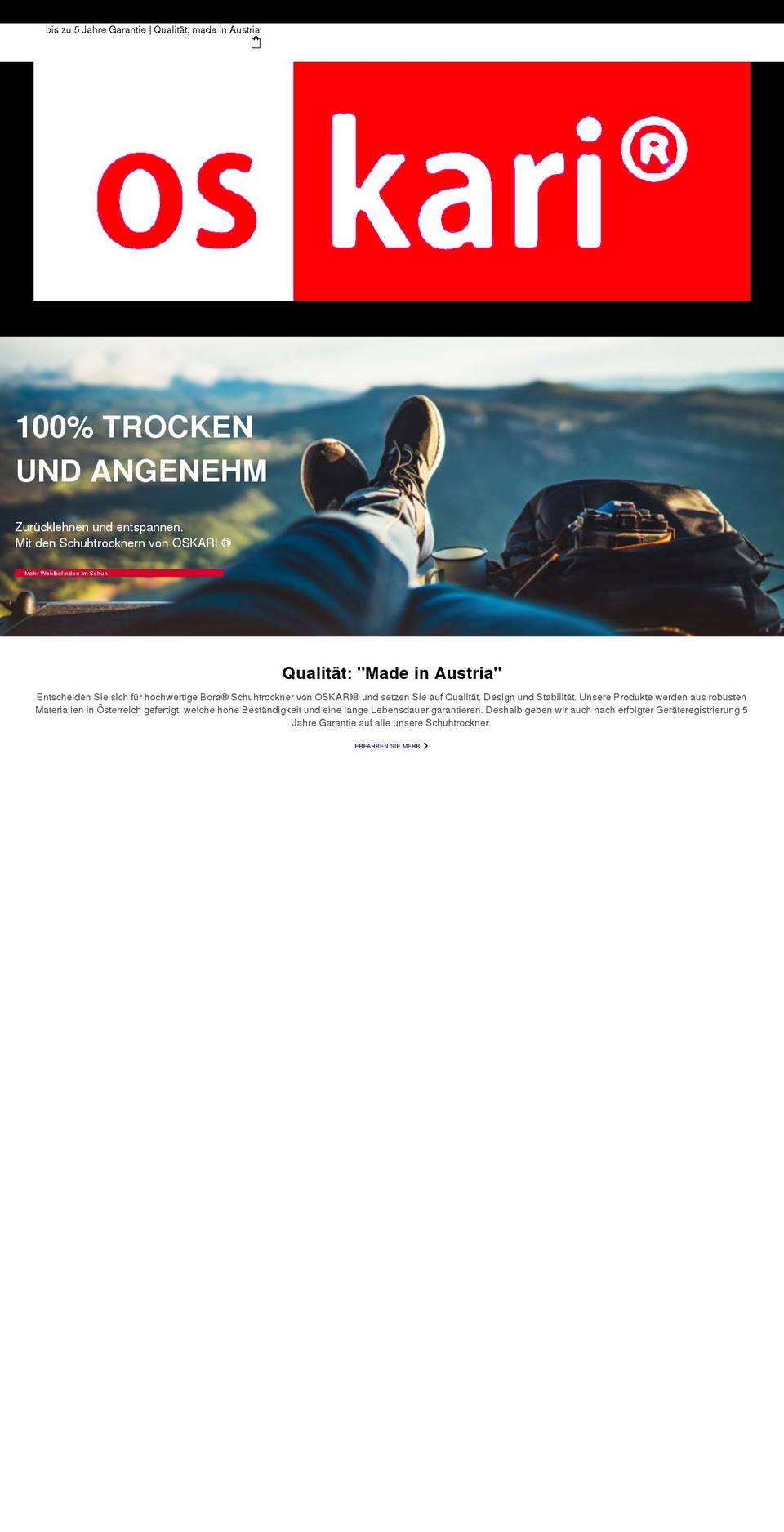 oskari.at shopify website screenshot