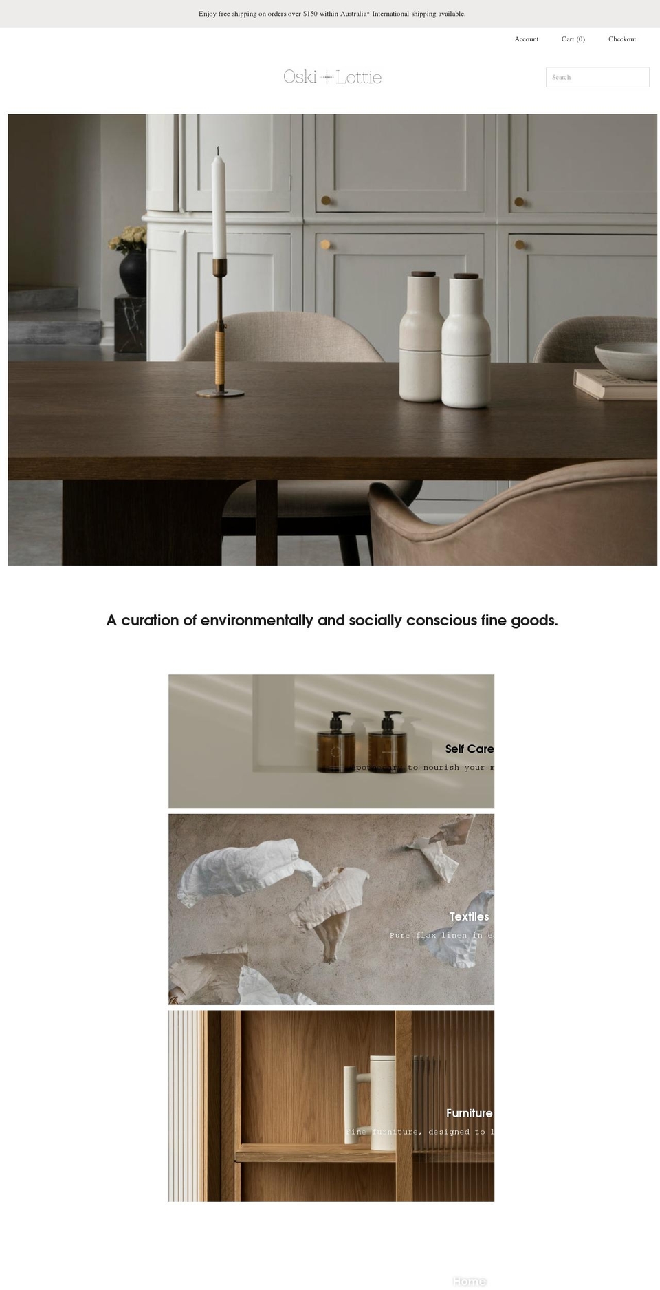 oskiandlottie.com.au shopify website screenshot