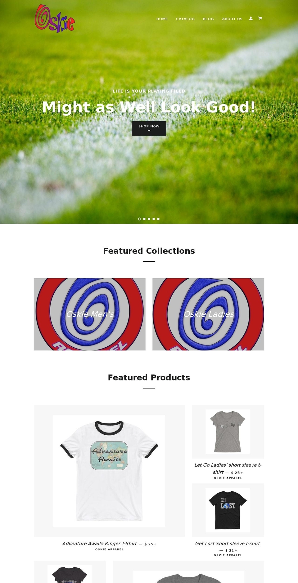 oskieapparel.com — Shopify storefront screenshot
