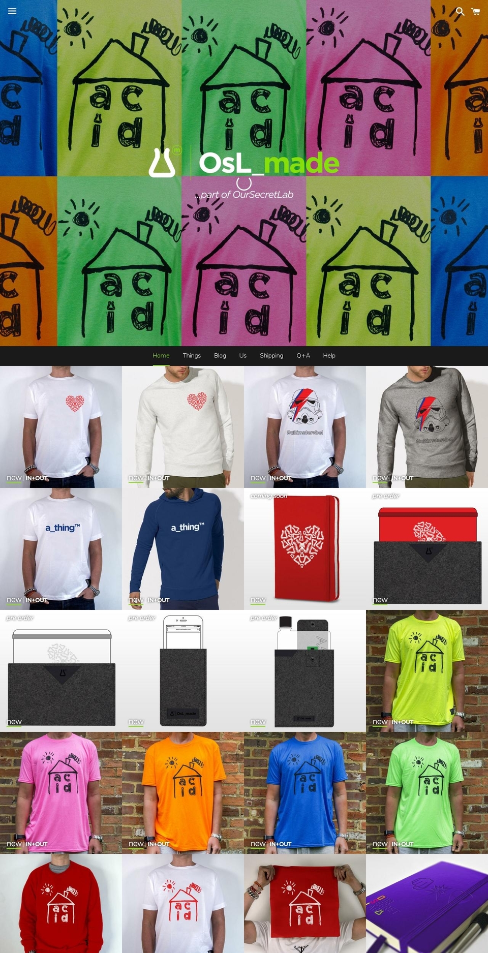 osl-made.com shopify website screenshot