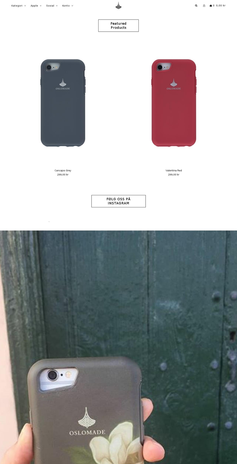 oslomade.com shopify website screenshot